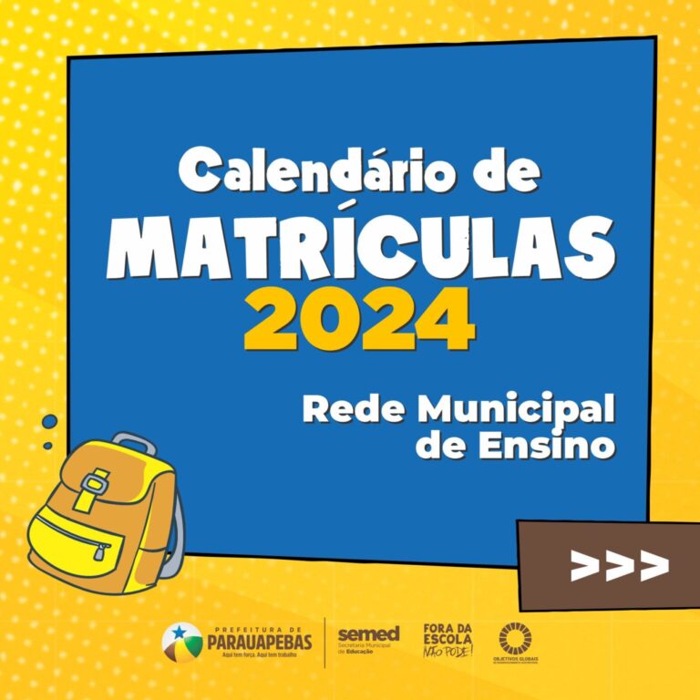 Calendário de Matrículas 2024