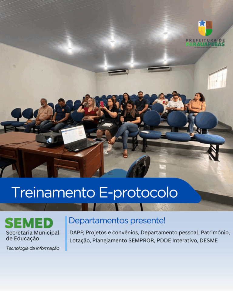 Semed implanta novo Sistema de Protocolo Eletrônico e capacita servidores para modernização dos serviços públicos